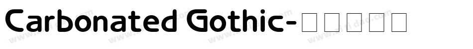 Carbonated Gothic字体转换